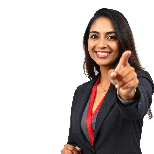 Study abroad counselor pointing to free resources